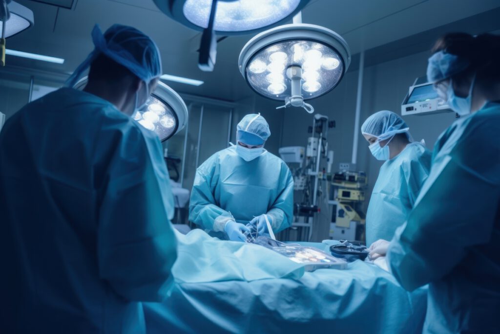 Doctors in operating room AI generated image
